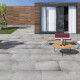 Porcelanato Gris Destonificado Mate Con Textura 90X90Cm Piso Pared exterior GAMAS DE GRIS