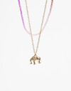 Collares Cortos Lucky charm Collar Corto Elefante Lucky - Combinacion Multicolor