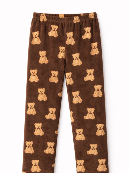 PANTALON PIJAMA ANA MARRON