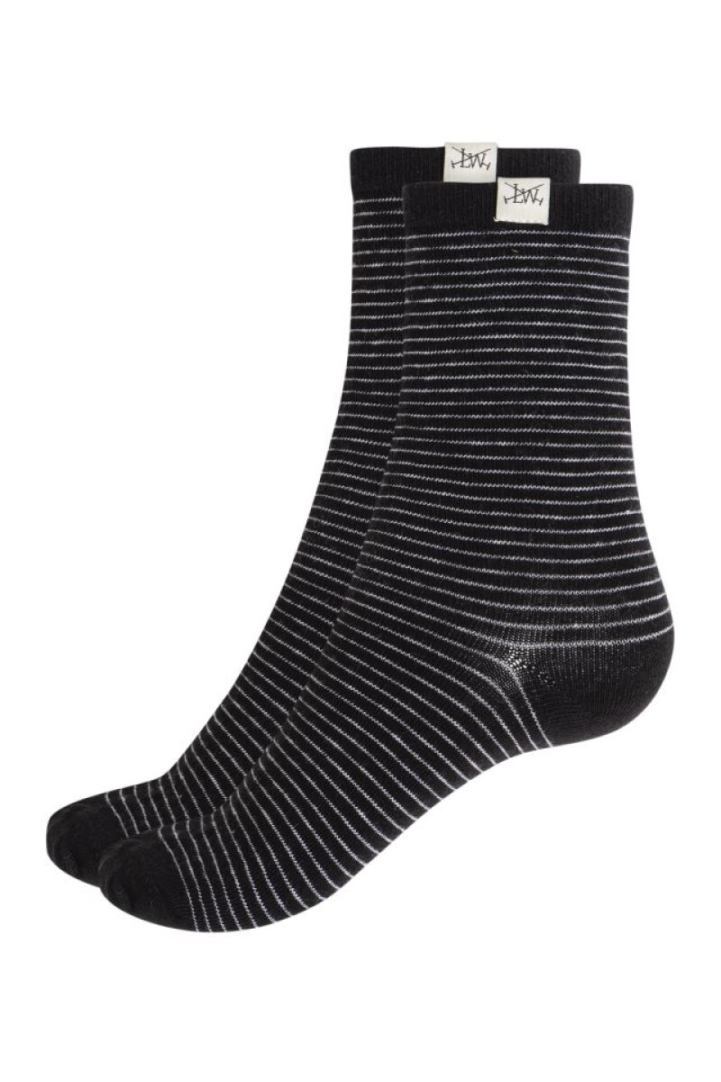 MEDIA RAYAS Y PUNTOS PACK X 2 - Negro 