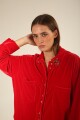 Camisa Bimba Velvet Rojo