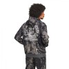 Abrigo T&D Hooded Aop de Hombre Negro