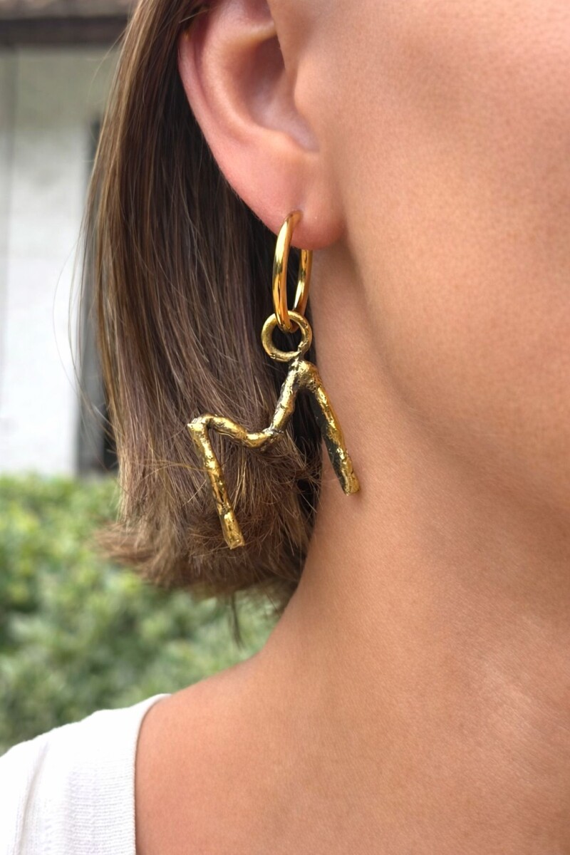 Spelling Earrings Bronce - M 