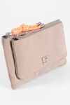 Monedero de tela beige