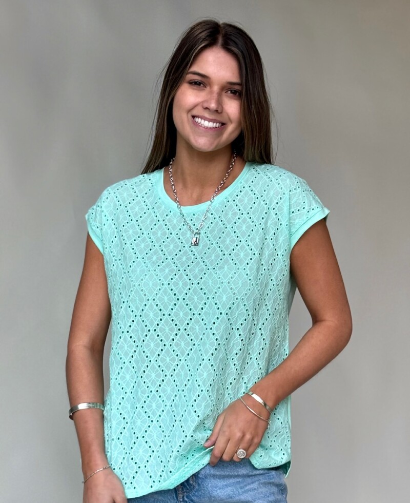 Blusa Emma verde agua