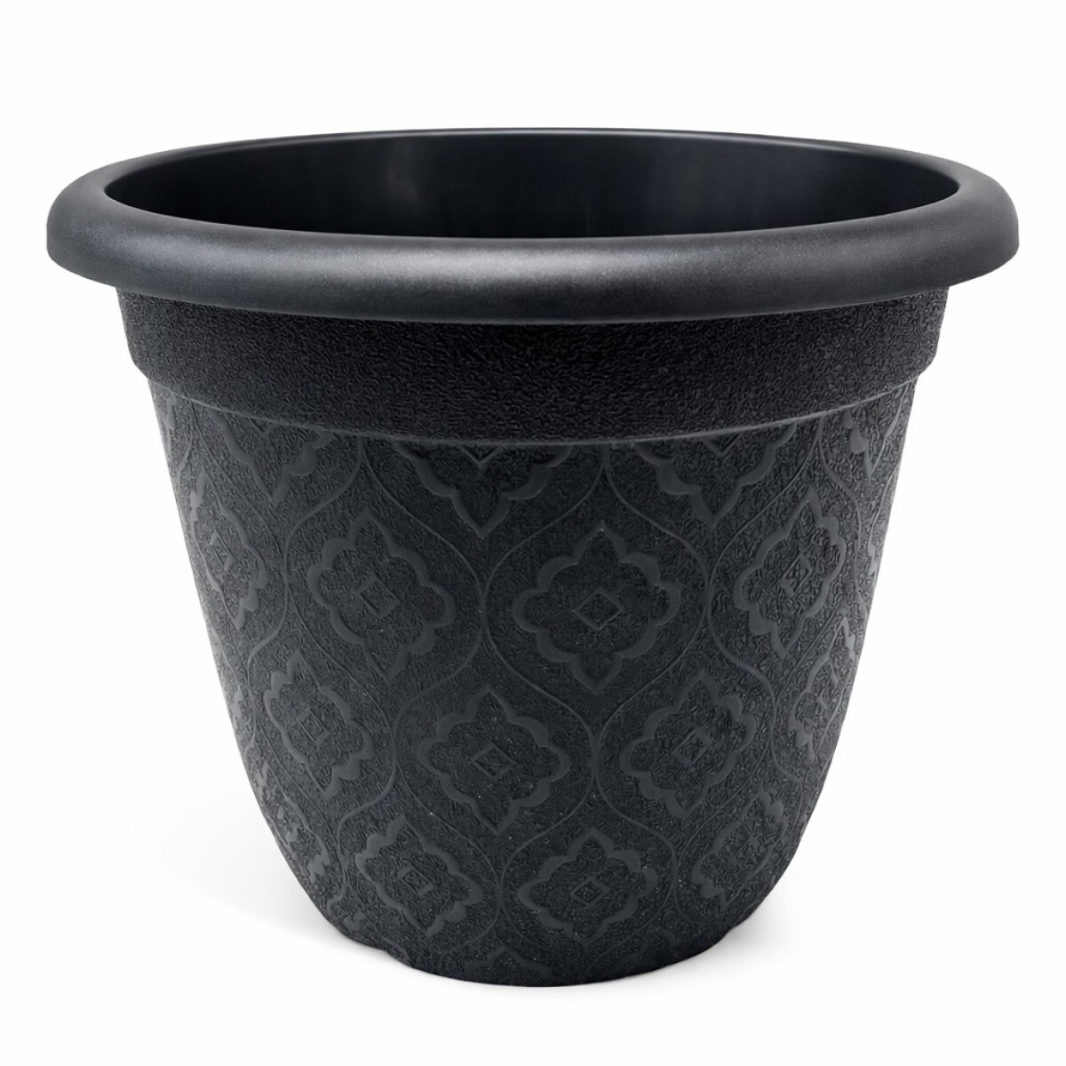 PLANTERA REDONDA CON DISEÑO • 16cm 