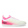 Championes Infantiles Umbro Limit TF Blanco - Rosado - Amarillo Lima