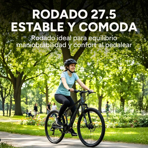 Bicicleta Crolan Montaña Rod 27.5 Freno Disco 21 Vel Shimano Gris 1