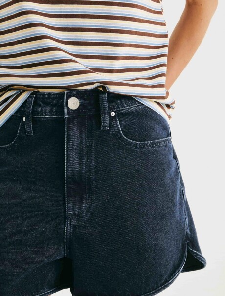 SHORT DE JEAN CINTURA BAJA AZUL