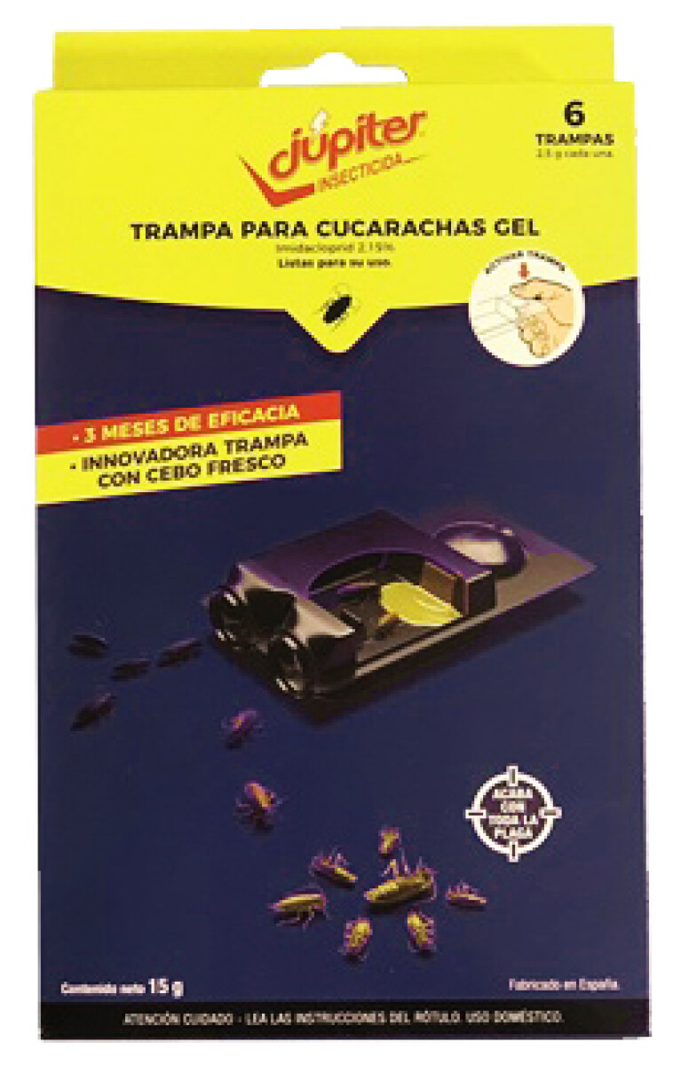 TRAMPA GEL P/ CUCARACHAS X6 — El Clon
