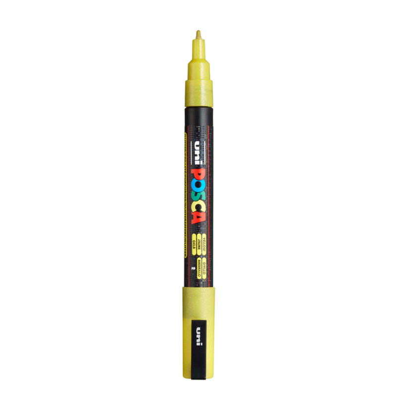 Marcador Uni Posca 1.3 Mm - Fine glitter yellow Marcador Uni Posca 1.3 Mm - Fine glitter yellow