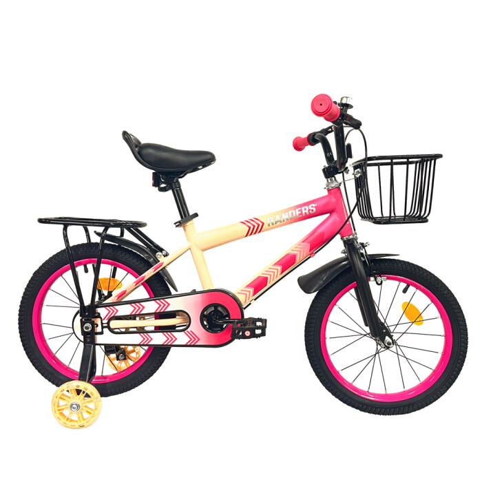 Bicicleta infantil Rodado 16 con cesto Rosa
