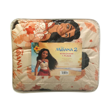 Acolchado Infantil Moana 1 Plaza 100% Microfibra