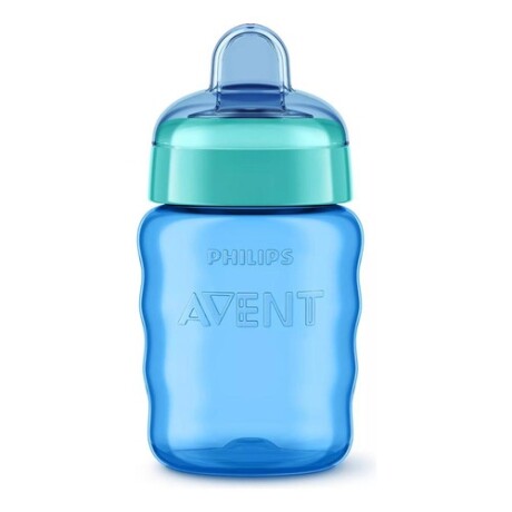 Vaso Easy Sip con boquilla Philips Avent 260ml +9 meses Azul