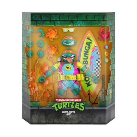 Sewer Surfer Michelangelo - TMNT Tortugas Ninja Super 7 Ultimates Sewer Surfer Michelangelo - TMNT Tortugas Ninja Super 7 Ultimates