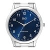 Reloj análogo Q&Q esfera azul Modelo C08A001PY Reloj análogo Q&Q esfera azul Modelo C08A001PY
