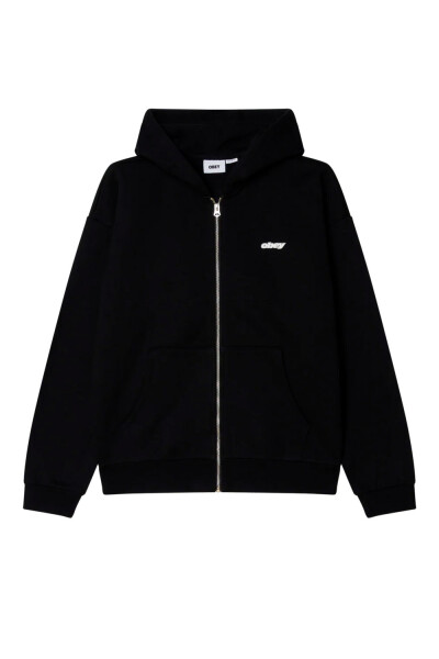GAZE EXTRA HEAVY ZIP HOOD Negro