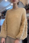 Buzo clásico de lana Beige