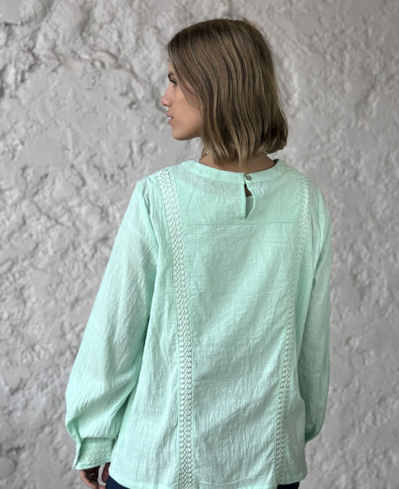 Blusa Jazmin verde agua