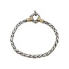 Pulsera Espiga-Plata y Oro-Sin piedra-PU5058 sinpiedra