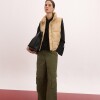 Campera Ellie Negro Camel