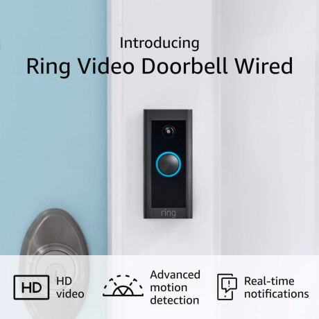 Timbre Con Cámara Ring 1080p Visión Nocturna Wifi Alexa 001