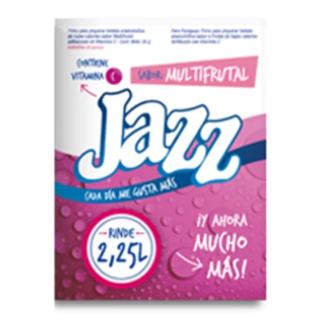 REFRESCO EN POLVO JAZZ MULTIFRUTAL 2.25 LT REFRESCO EN POLVO JAZZ MULTIFRUTAL 2.25 LT