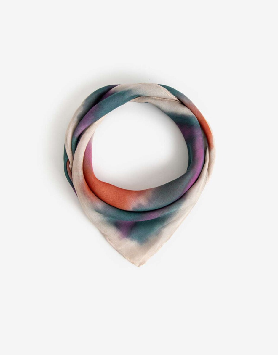 Pañuelo Estampado Estilo Ombre - Combinacion Multicolor 