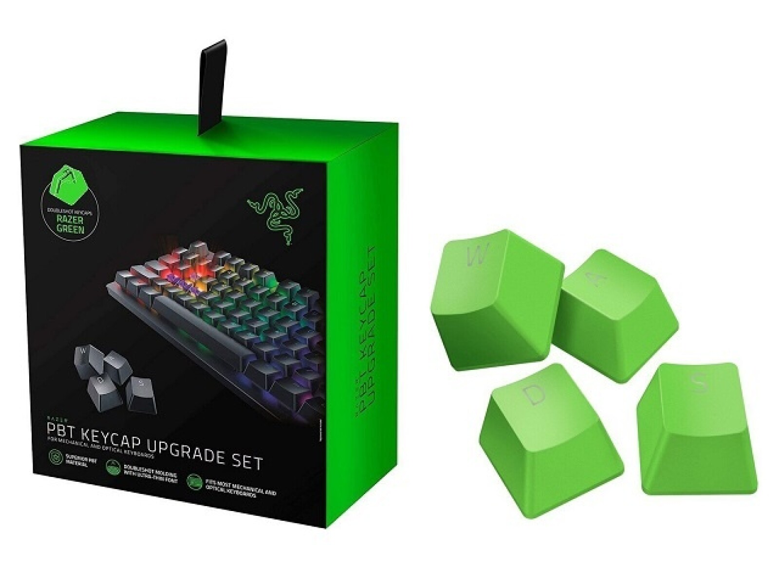 Razer - Set copertura teclado - verde 