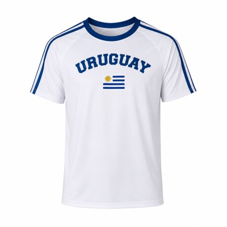 CAMISETA BANDERA UY BLANCO CE-BANUY-01 TALLE XL BLANCO