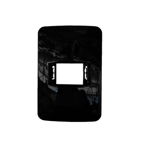 Plaqueta para 1 mód. redondeada gris - Reggio M46601GRIS