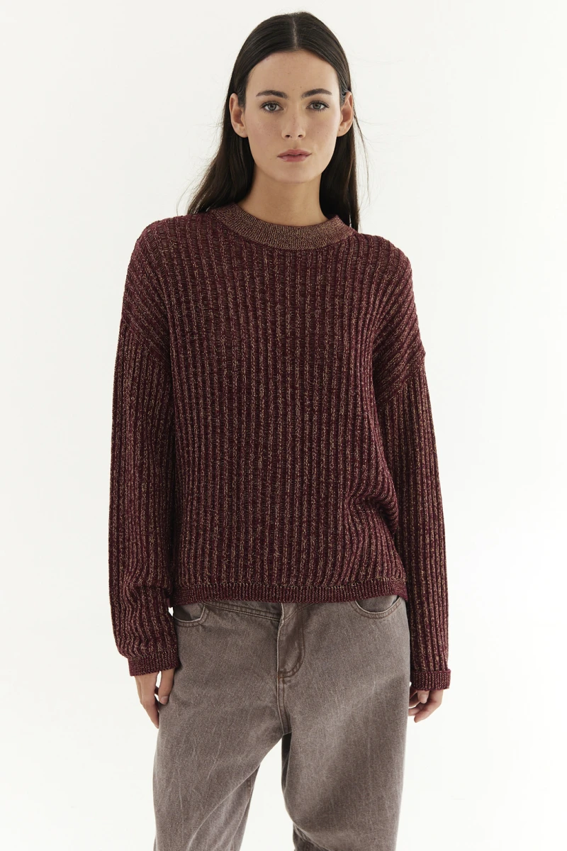 Sweater Steel Bordo