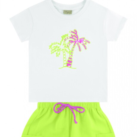 Conjunto remera y shorts niña Conjunto remera y shorts niña