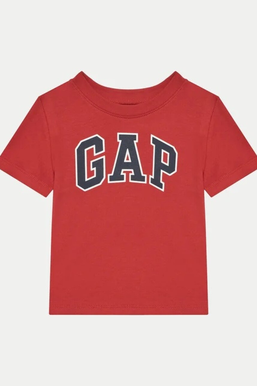 Remera Logo Gap Manga Corta Toddler Niño Modern Red