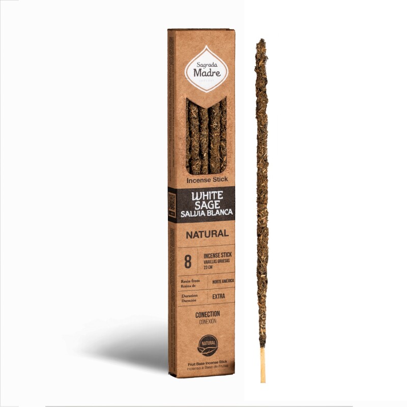 INCIENSO NATURAL SAGRADA MADRE X8 Salvia Blanca