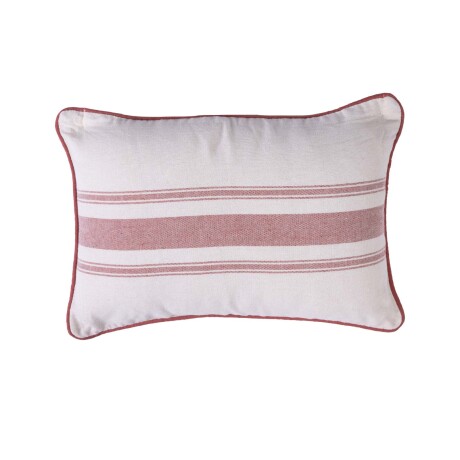 FUNDA ALMOHADÓN ALGODON NATURAL-BEIGE PINSTRIPE 30*45 CRUDO