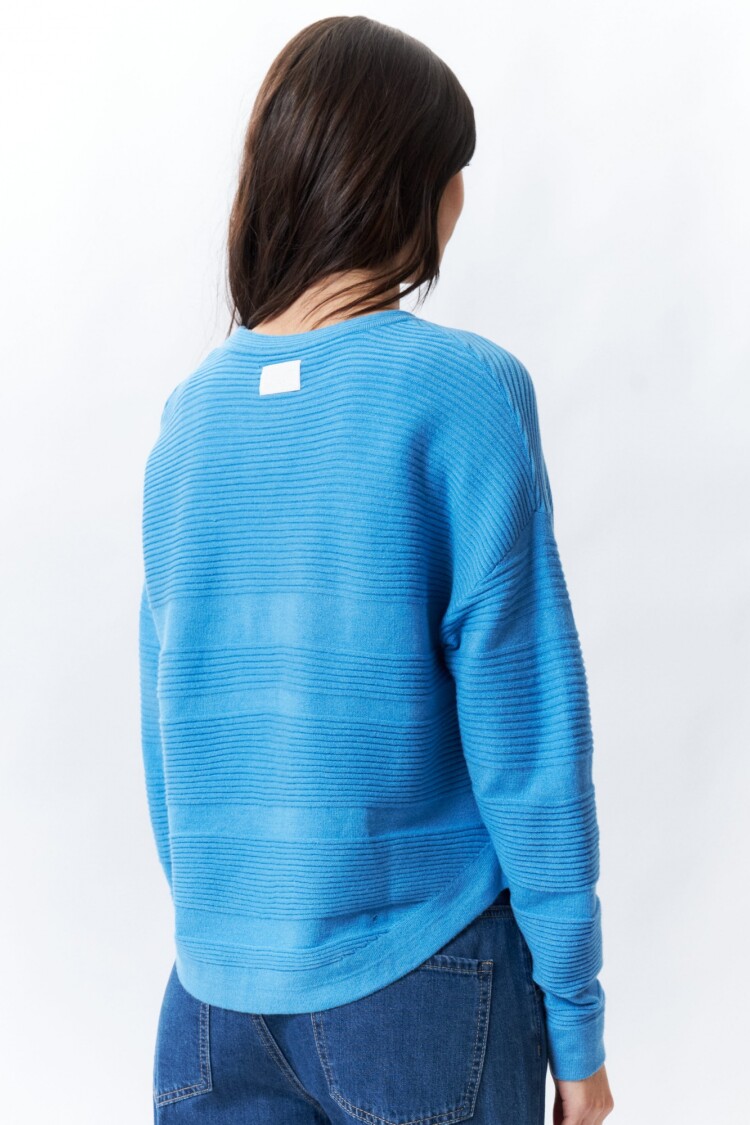 SWEATER ROSA Azul Marino