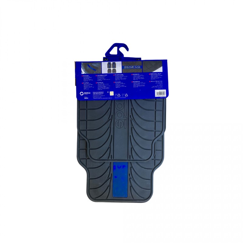 Sparco Alfombra Juego Completo Negro Azul
