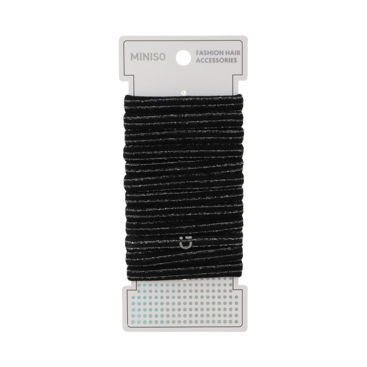 Goma de cabello 12pcs - negro 