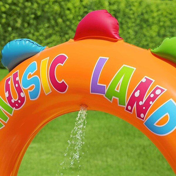 Piscina Inflable Interactiva Infantil Ovalada Música Bestway Variante Diseño Multicolor