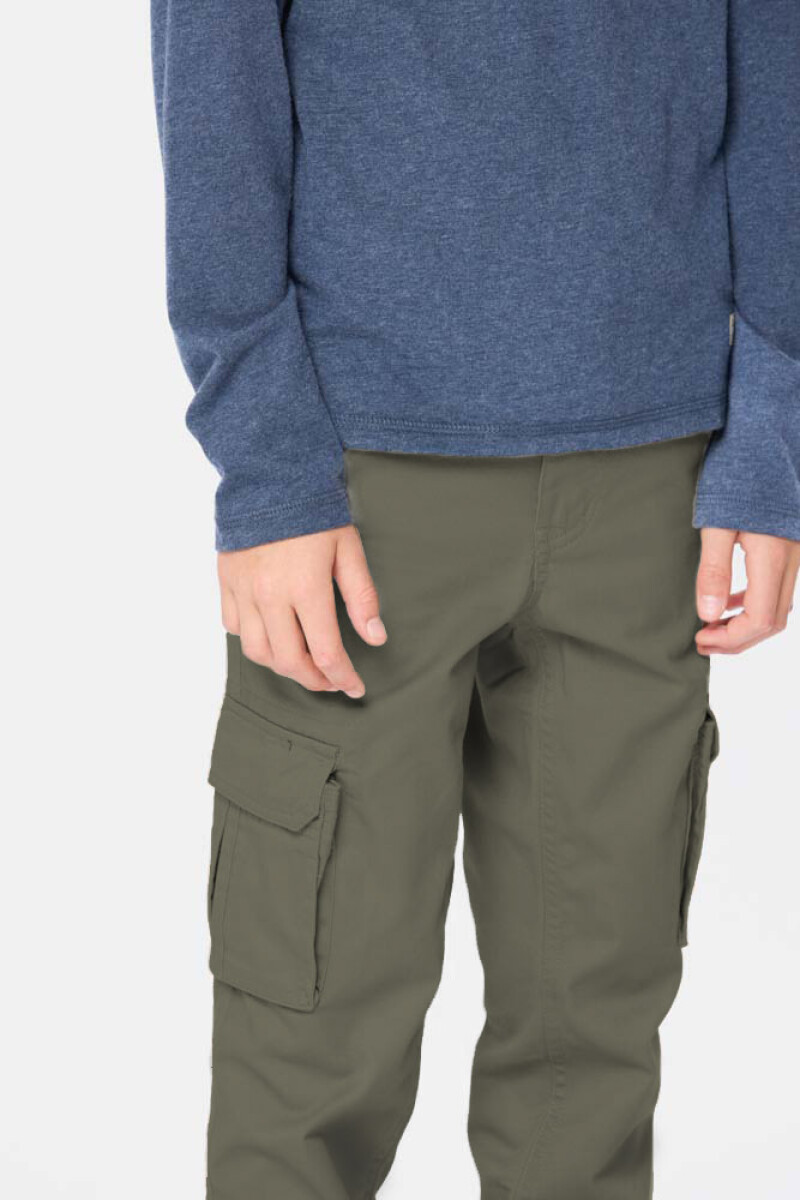 PANTALÓN CARGO - Verde 