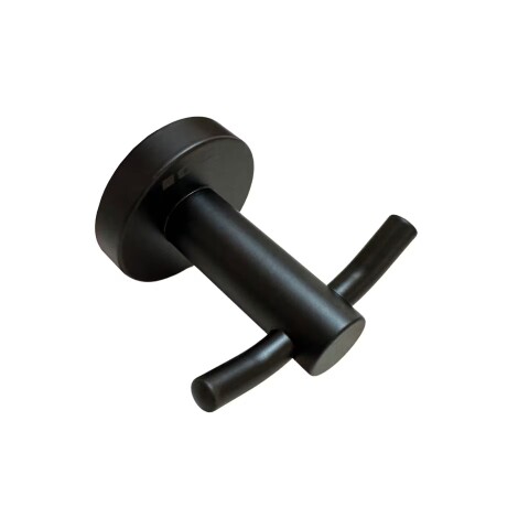 Percha doble Milano Negro Mate GC Percha Doble Milano Negro Mate Gc