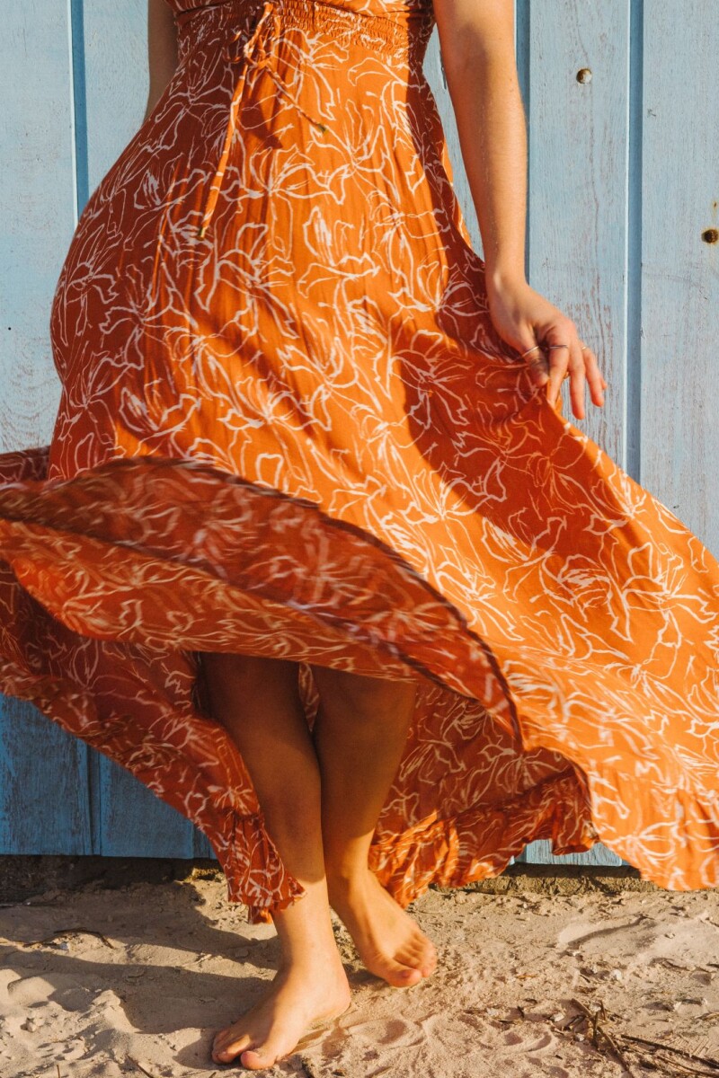 Vestido Avelia Naranja