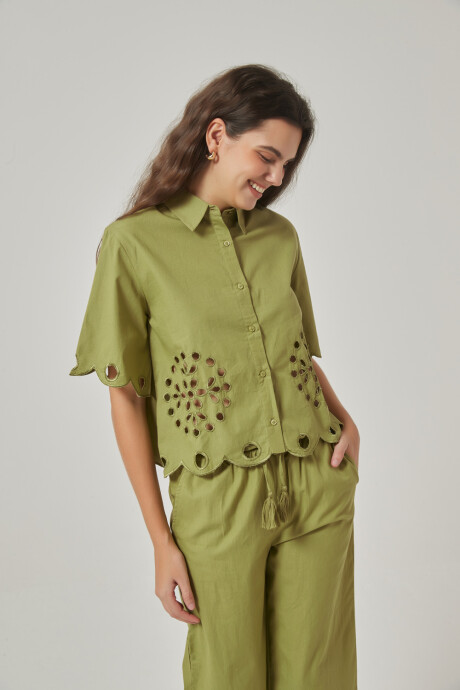 Camisa Lumiara Verde Oliva