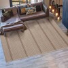 Alfombra Clásica Eco-Nature - Riscas | 1,50x2,00m Beige Marrón