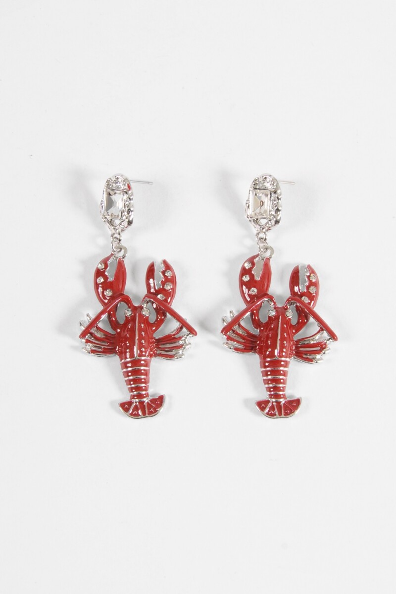 Caravanas langosta rojo