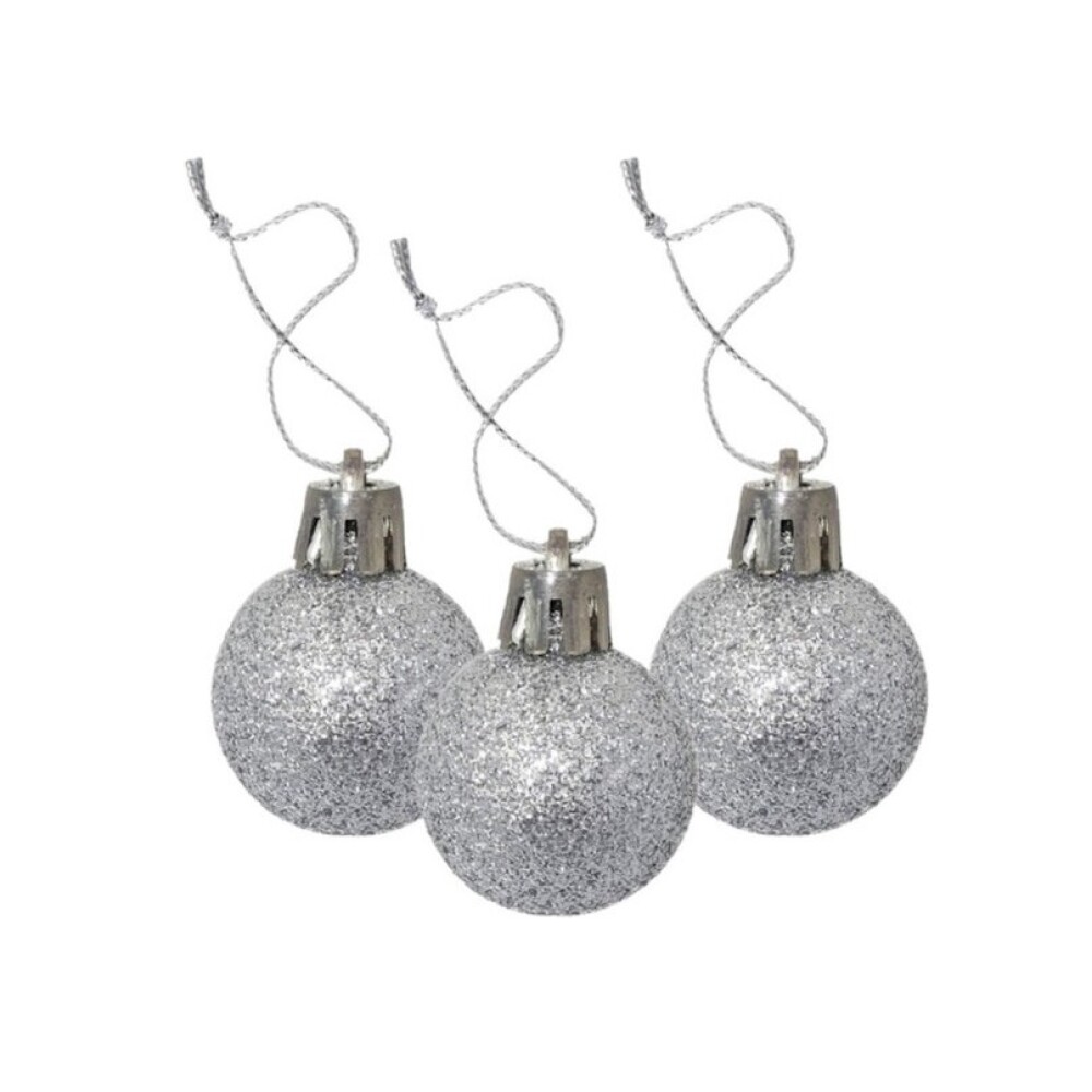 Esferas de Navidad Plateada 3 cm – Pack x8 Profundis GE BOLA DE NAVIDAD X 8 PROFUNDIS PLATA 3CM