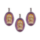 MEDALLAS DE SANTOS 5CM X3 UNIDADES Gp117/cristo En La Cruz