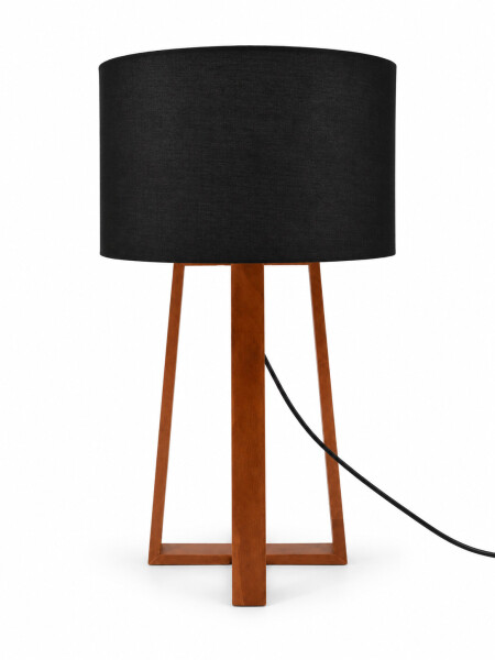 LAMPARA DE MESA RECTANGULOS NEGRO (V)