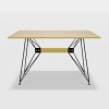 MESA RECTANGULAR "WING" TAPA EN MADERA, PIE EN METAL 1.50 X 90CM MESA RECTANGULAR "WING" TAPA EN MADERA, PIE EN METAL 1.50 X 90CM